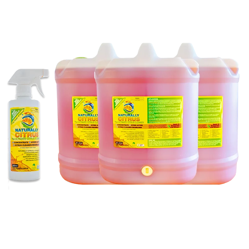 Naturally Citrus Cleaner - 20 litres x 3